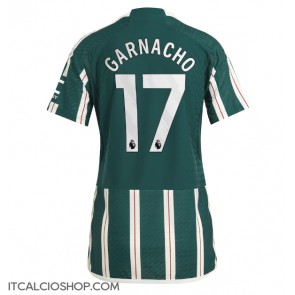 Manchester United Alejandro Garnacho #17 Seconda Maglia Femmina 2023-24 Manica Corta